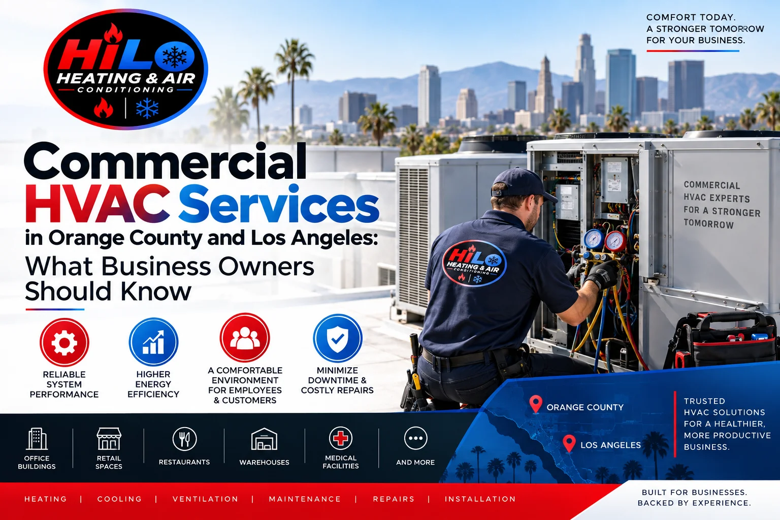 Commercial HVAC Services in Orange County and Los Angeles: What Business Owners Should Know